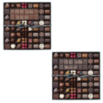 Boite 54 chocolats assortis et tablette de chocolat lait ou noir