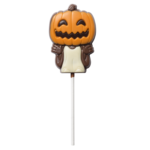 Chupete de calabaza de chocolate con leche