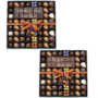 Boite 54 chocolats d'automne assortis et tablette chocolat noir sans personnalisation - Imagen 4