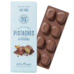 Tableta Nº16 chocolate con leche 36% cacao praline almendras y pistachos