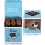 Caja cúbica 24 osos en malvavisco chocolate con leche