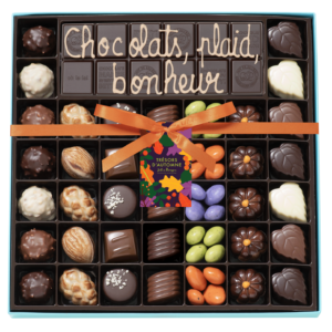 7e914579a4e252bb3437d1310128ea9b0102317d Boite 39 chocolats d automne tablette noir avec perso 3 Jeff de Bruges Logroño