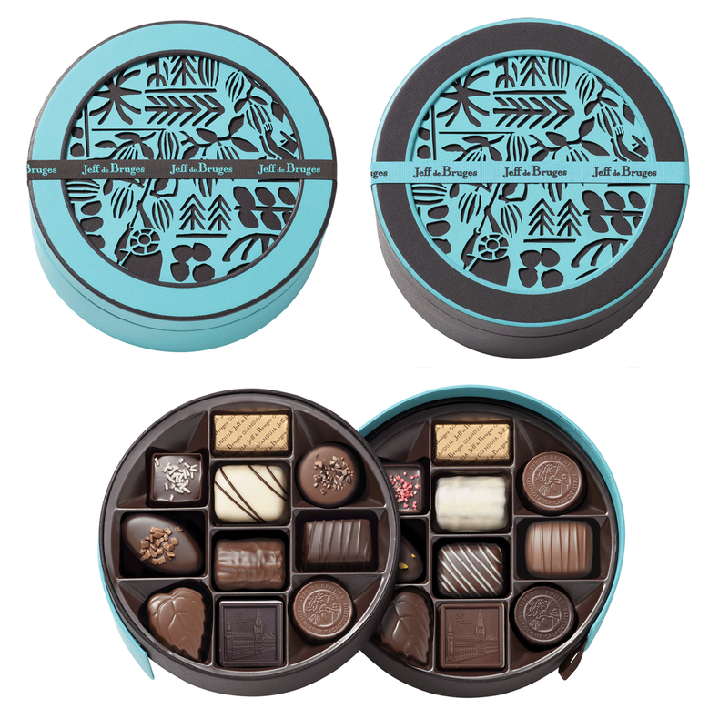 82ff8225c35c2f0ee9e9023f9cc956cbb3f16a9f_boiterondepetite_2026.png Caja redonda marrón o azul 20 chocolates a juego - Imagen 1