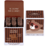 Caja cúbica 24 osos malvaviscos con cacao, chocolate con leche