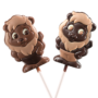 Choco'Cette - Sucette lion Chocolat au lait ou noir