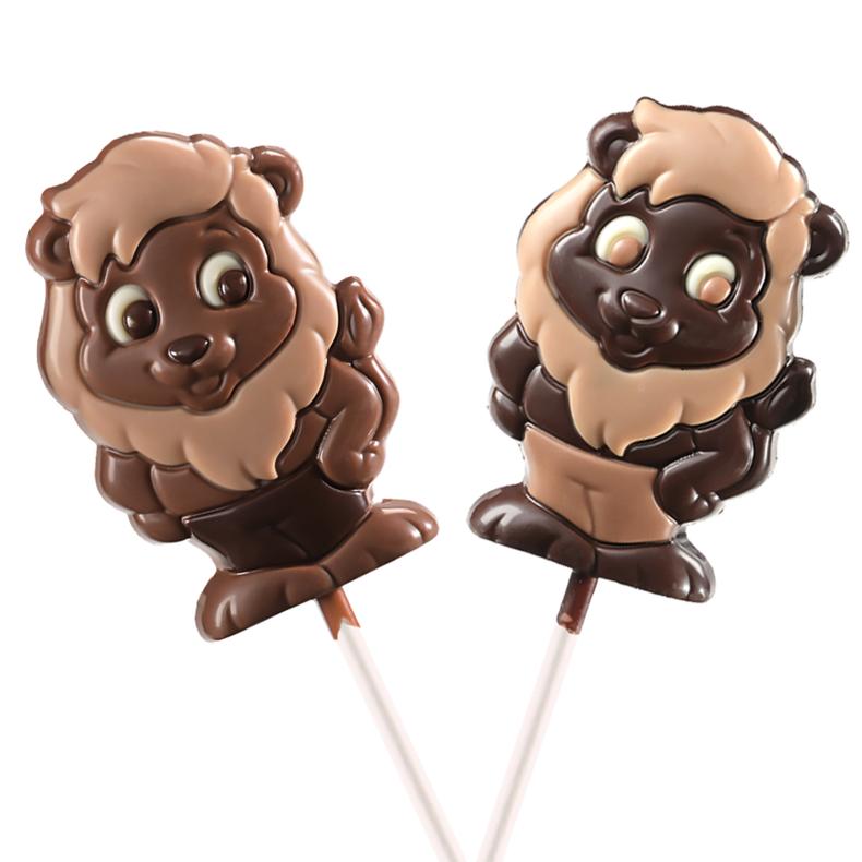 a1b52757120e75970d9760fb773a0d5ab79810de_Sucettelionparent.png Choco'Cette - Sucette lion Chocolat au lait ou noir - Imagen 1