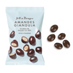 Sachet amandes chocolat noir 60 % et gianduja – 50 g