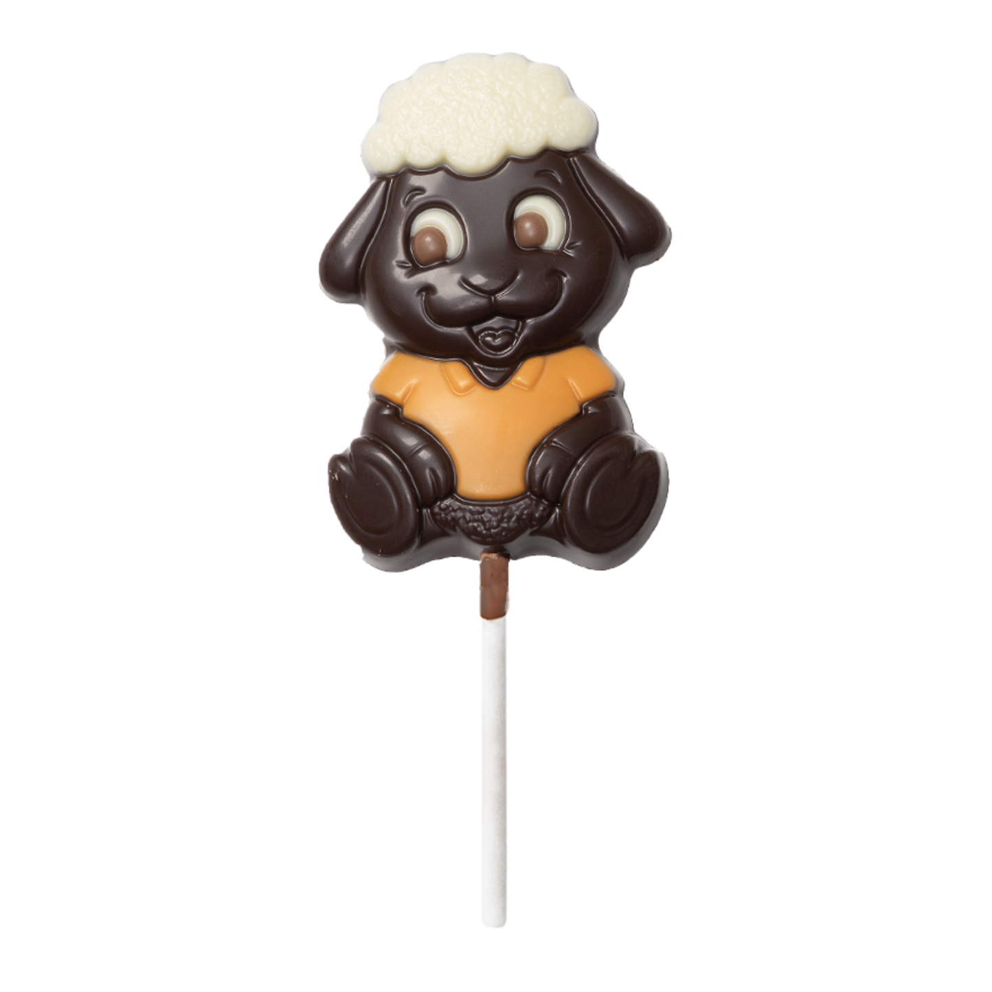 e11abf2c24d003932f033f337691bca16c88b3c8_sucetteLo_cnoir Sucette mouton Loïc en chocolat noir - Imagen 1