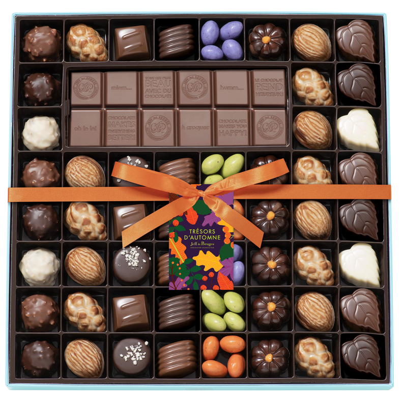 f3d99bcacacd9ff6b3ac46ab5c761a736de7edae_Boite_54_chocolats_d_automne_tablette_lait_sans_perso.png Boite 54 chocolats d’automne assortis et tablette chocolat au lait sans personnalisation - Imagen 1